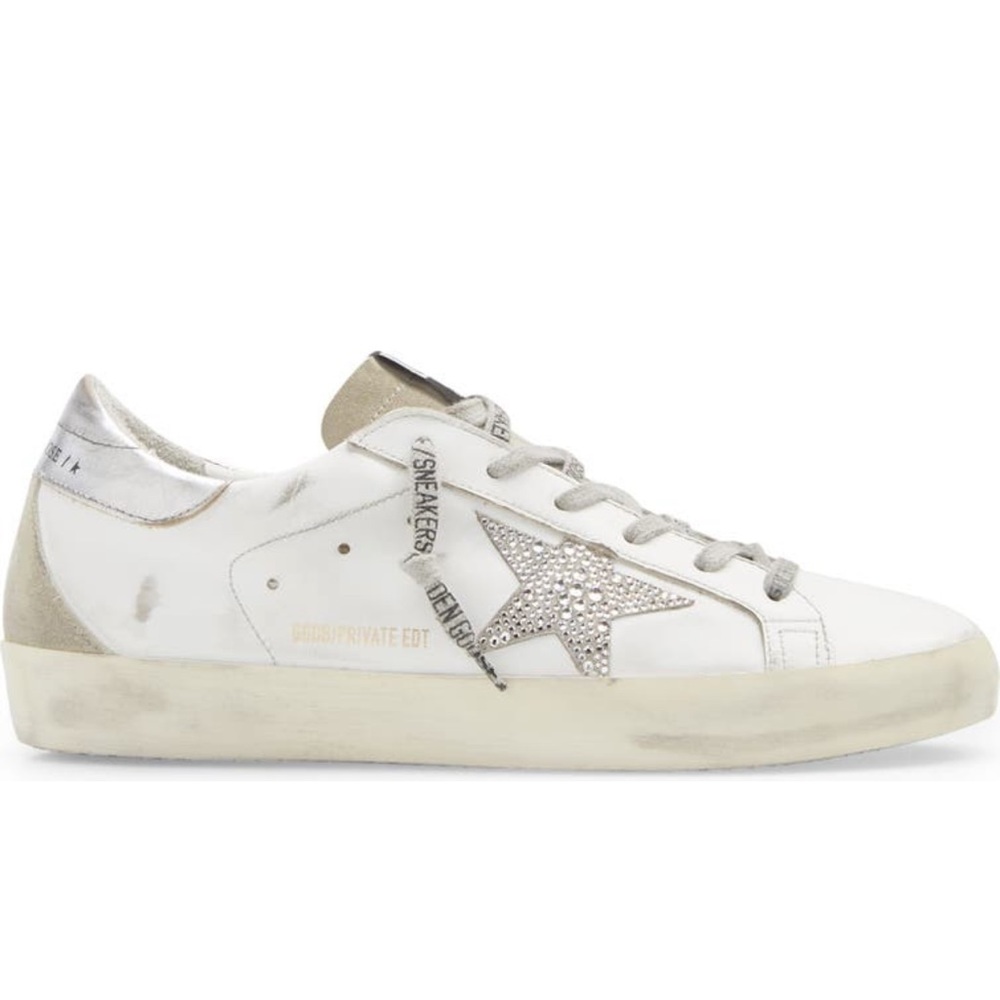 Golden Goose Superstar Crystal Embelished Sneaker